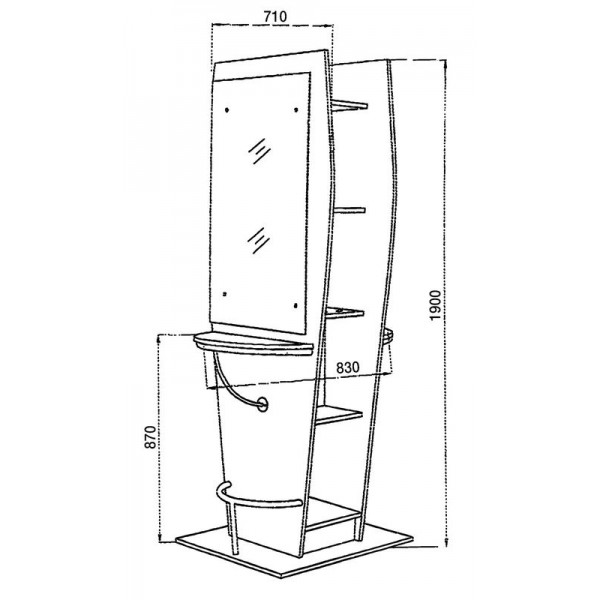 Τουαλέτα Κομμωτηρίου PALERMO DOUBLE